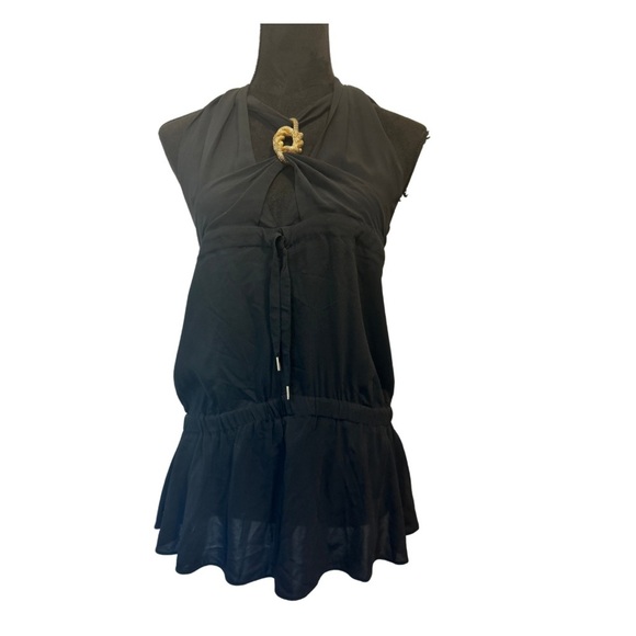 Atos Lombardini Sleeveless Blouse Black - Picture 2 of 12